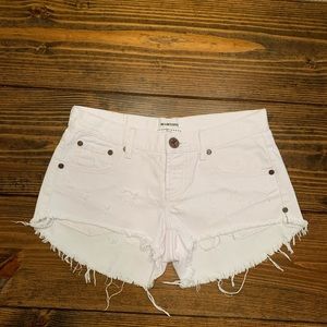One Teaspoon Bonita White Denim Short (26) NWOT